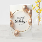 シャンパンお祝いカード カード (黄色い花)