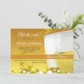 シャンパンお祝い招待状 招待状 (スタンド正面)