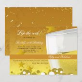 シャンパンお祝い招待状 招待状 (正面/裏面)