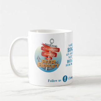 シャンパンがビールのバジェットコーヒーカップでボート！ コーヒーマグカップ