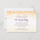 シャンパンきらめく泡ニューイヤーパーティー招待状 招待状 (裏面)