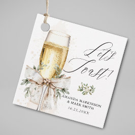 シャンパンで乾杯！冬のニュートラル フェイバータグ