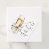 シャンパンで乾杯！冬の中立的なデザイン フェイバータグ (インサイチュ)