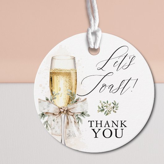 シャンパンで乾杯 冬 ニュートラル ありがとう フェイバータグ