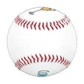 シャンパンで野球選手におめでとう  野球ボール (裏面)