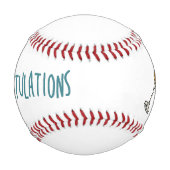 シャンパンで野球選手におめでとう  野球ボール (正面)