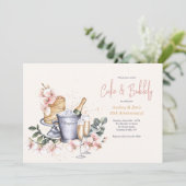 シャンパンとケーキ 招待状 (スタンド正面)