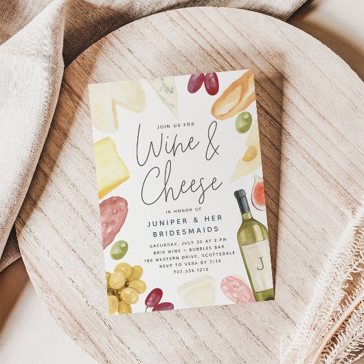 シャンパンとチーズのブライズメイド ブランシュ 招待状