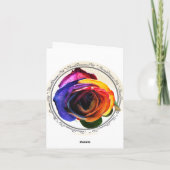 シャンパンとバラ カード (裏面)