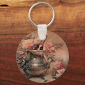 シャンパンとバラ キーホルダー (正面)