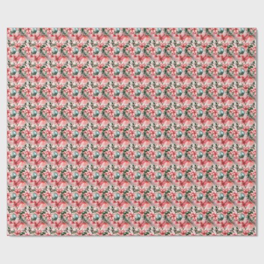 シャンパンとピスタチオ:ピンクの融合 ラッピングペーパー (フラット)