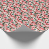 シャンパンとピスタチオ:ピンクの融合 ラッピングペーパー (角)