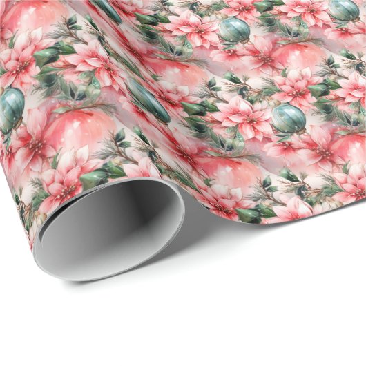 シャンパンとピスタチオ:ピンクの融合 ラッピングペーパー (ロールコーナー)