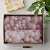 シャンパンとピンククリスマスバルブティッシュペーパー 薄葉紙 (ギフト)