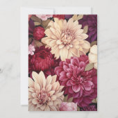 シャンパンとブルゴーニュフローラ結婚ズ 招待状 (裏面)