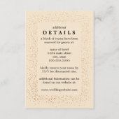 シャンパンとブロンズの紙吹雪バースト結婚ズ エンクロージャーカード (正面)