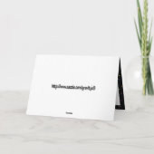 シャンパンと紙吹雪で新年を迎える シーズンカード (裏面)