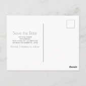 シャンパンと花火の新年の日付を保存 ポストカード (裏面)