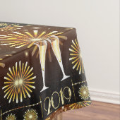 シャンパンと花火新年2019年前夜パターン テーブルクロス (インサイチュ)