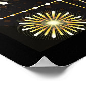 シャンパンと花火新年2019年 ポスター (角)