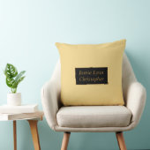 シャンパンと金ゴールド名装飾用クッション クッション (椅子)