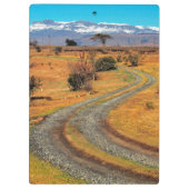 シャンパンと雪を戴く大聖堂山脈の道 クリップボード (裏面)