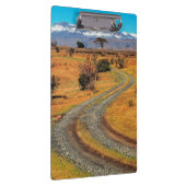 シャンパンと雪を戴く大聖堂山脈の道 クリップボード (右)