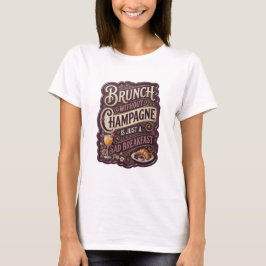 シャンパンなしのブランチなんて悲しい朝食にすぎない v7 tシャツ