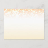 シャンパンのバブルの結婚ポストカードを保存 案内ポストカード (裏面)