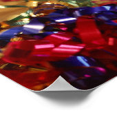 シャンパンのフルート、ストリーマーとノイズメーカー ポスター (角)