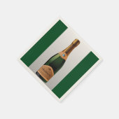 シャンパンのボトル スタンダードカクテルナプキン (角)