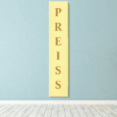 シャンパンの最初/ファミリ/姓キャンバス印刷 キャンバスプリント (インサイチュ (ウッドフロア))