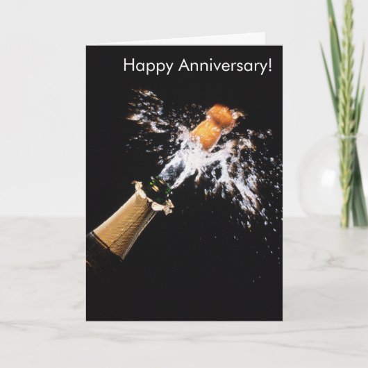 シャンパンの画像（グリーティングカード用） カード (正面)