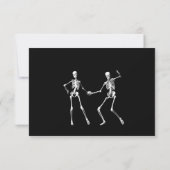 シャンパンの色とりどりのハロウィーンの返信 出欠カード (裏面)