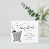 シャンパンを延期する結婚。 案内ポストカード (スタンド正面)