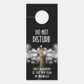 シャンパンを邪魔しない二日酔い ドアノブサイン (正面)