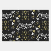 シャンパンを開けてお祝いパーティー ラッピングペーパーシート (正面2)