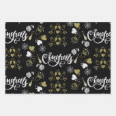 シャンパンを開けてお祝いパーティー ラッピングペーパーシート (正面)