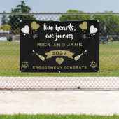 シャンパンを開けてお祝いパーティー 横断幕 (インサイチュ)