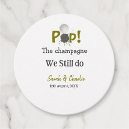 シャンパンを開けましょう 私たちはまだゴールドグレーのカップルです フェイバータグ