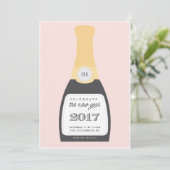 シャンパンを開けよう！ | 新年のパーティー招待状 招待状 (スタンド正面)