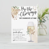 シャンパンを開けよう!花嫁のシャワー 招待状 (スタンド正面)