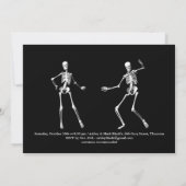 シャンパンを飲むハロウィンの招待状 招待状 (裏面)