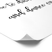 「シャンパンを飲む時間だ」独身最後のサイン ポスター (角)