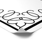 シャンパンを飲む時間は白黒 ポスター (角)