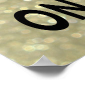 シャンパンを飲む時間 ゴールドポスター ポスター (角)