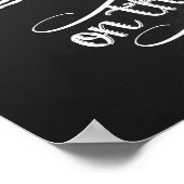 「シャンパンを飲む時間」シャルボード ポスター (角)