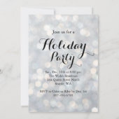 シャンパンを飲む時間 シルバー ホリデー インビテーション (裏面)