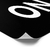 シャンパンを飲む時間 ブラックポスター ポスター (角)