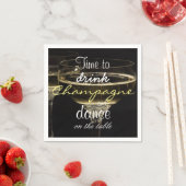 シャンパンを飲んでテーブルで踊る時間 スタンダードカクテルナプキン (インサイチュ)